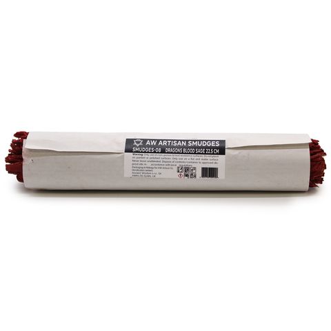 Cleanse your space and elevate rituals with our Dragon's Blood Sage Smudge Stick, measuring 22.5 cm. This potent blend of white sage infused with Dragon's Blood resin is a favourite for protection, banishing negativity, and boosting magical energy. Ideal for energy workers, spellwork, or home cleansing, it brings deep grounding and spiritual power. Sustainably sourced and handcrafted for your sacred space.