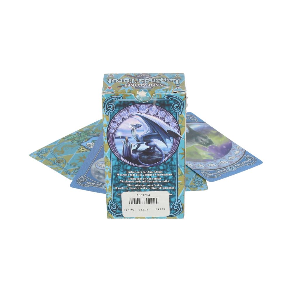 Step into a realm of myth, magic, and deep divination with the Legends Tarot — a powerful deck created by world-renowned gothic fantasy artist Anne Stokes. This breathtaking collection of 78 beautifully illustrated cards invites you to journey through legends, dragons, warriors, wolves, and sorcery — all woven into traditional tarot structure with a mystical twist.
Each card is a portal, rich in symbolic detail and gothic artistry, perfect for witches, seers, and collectors alike. The deck includes a detai