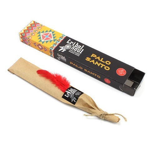 Elevate your spiritual rituals and home ambiance with Tribal Soul Palo Santo Incense. Hand-rolled using traditional methods, these premium incense sticks blend the sacred scent of Palo Santo—known as “Holy Wood”—with rich, earthy undertones and hints of citrus and mint.
As the incense burns, it releases a warm, woody aroma that’s both grounding and uplifting. The scent is perfect for cleansing energy, deepening meditation, and creating a tranquil atmosphere in any space. Packaged in a beautiful gift-ready