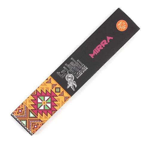 Immerse yourself in the mystical, resinous aroma of Tribal Soul Myrrh Incense—a sacred fragrance used since ancient times in rituals, protection, and purification. Sourced from the Commiphora tree, Myrrh offers a warm, earthy, and balsamic scent with subtle hints of sweetness and spice.
Each stick is hand-rolled with natural ingredients, perfect for meditation, spiritual work, or simply creating a calming atmosphere in your home. Packaged beautifully in a vibrant, tribal-inspired box with a feather detail—