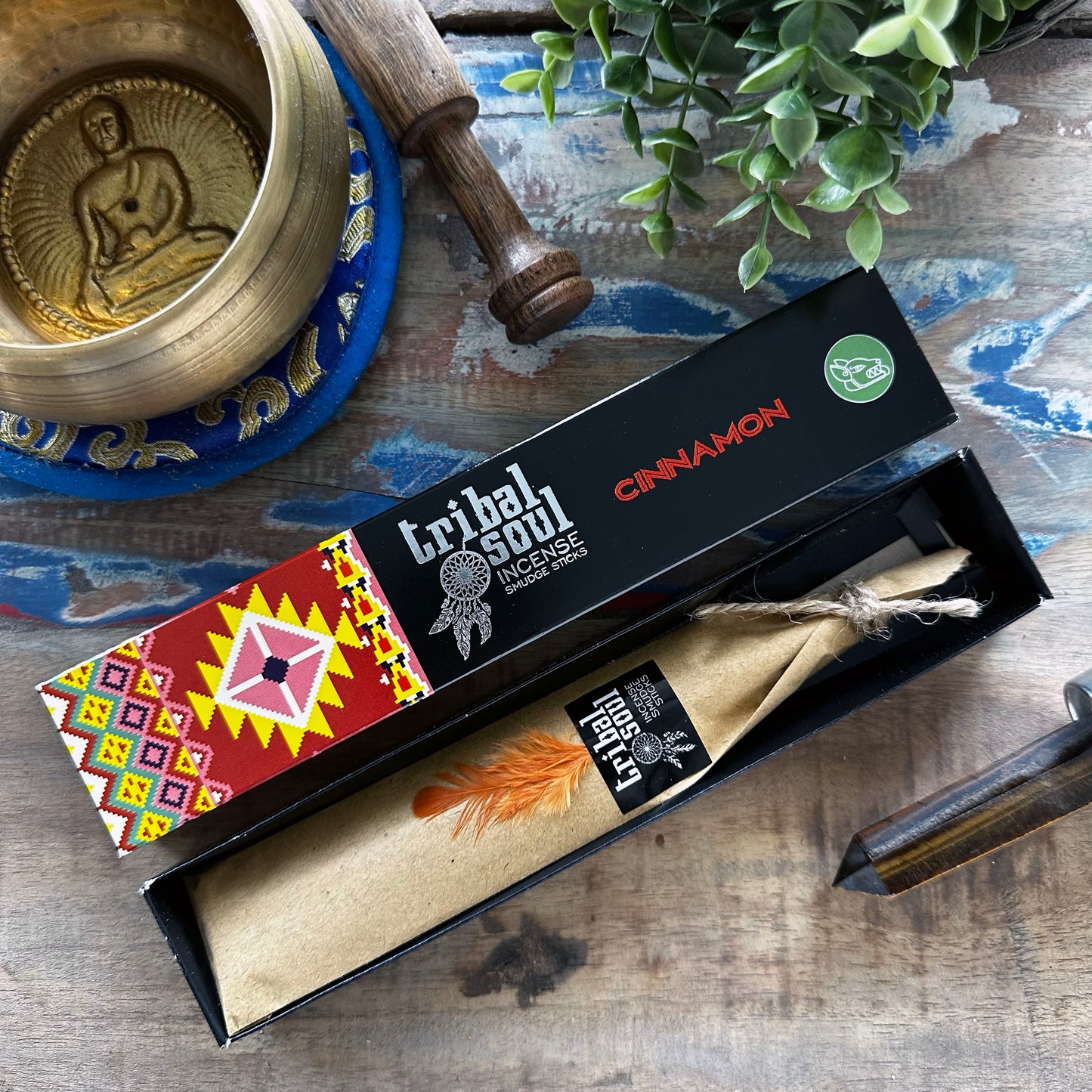 Invite warmth, comfort, and sacred energy into your space with Tribal Soul Cinnamon Incense Sticks. Hand-rolled with care, these premium masala incense sticks fill your home with the rich, spicy-sweet aroma of pure cinnamon—a fragrance known for its warming and energising properties.
Cinnamon has been used for centuries in rituals and spiritual practices to attract abundance, stimulate the senses, and raise protective vibrations. As the sticks burn, the earthy-sweet scent lingers in the air, grounding and