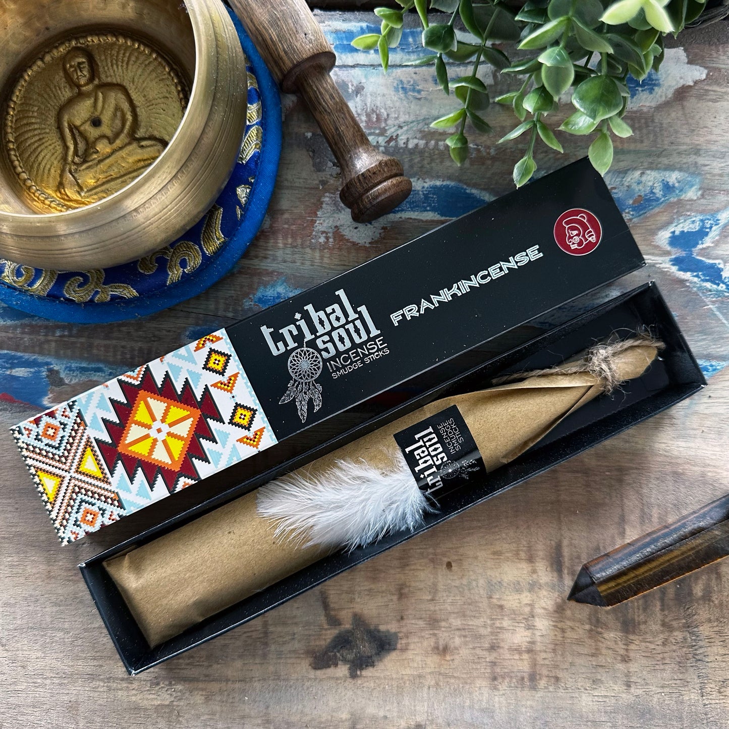 Elevate your spiritual practice with the grounding aroma of Tribal Soul Frankincense Incense Sticks. Sourced from the resin of the Boswellia tree, Frankincense has been treasured for centuries in rituals, meditation, and cleansing ceremonies. Each stick burns with a warm, balsamic scent—rich and woody, with hints of citrus and spice—that gently fills your space with a sense of peace and sacredness.
Ideal for enhancing spiritual awareness, promoting relaxation, and purifying your environment, this handcraft