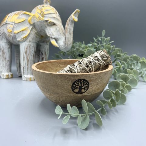 Root your rituals in balance and renewal with this Wooden Smudge and Ritual Offerings Bowl – Tree of Life, a handcrafted vessel that celebrates the eternal connection between Earth and spirit. Measuring 13 x 7cm, this natural wooden bowl features the Tree of Life symbol, representing unity, growth, and the endless cycles of nature.
Perfect for smudging herbs, resins, crystals, or sacred offerings, the bowl’s smooth surface allows for easy preparation during rituals, meditations, and ceremonies. Its organic
