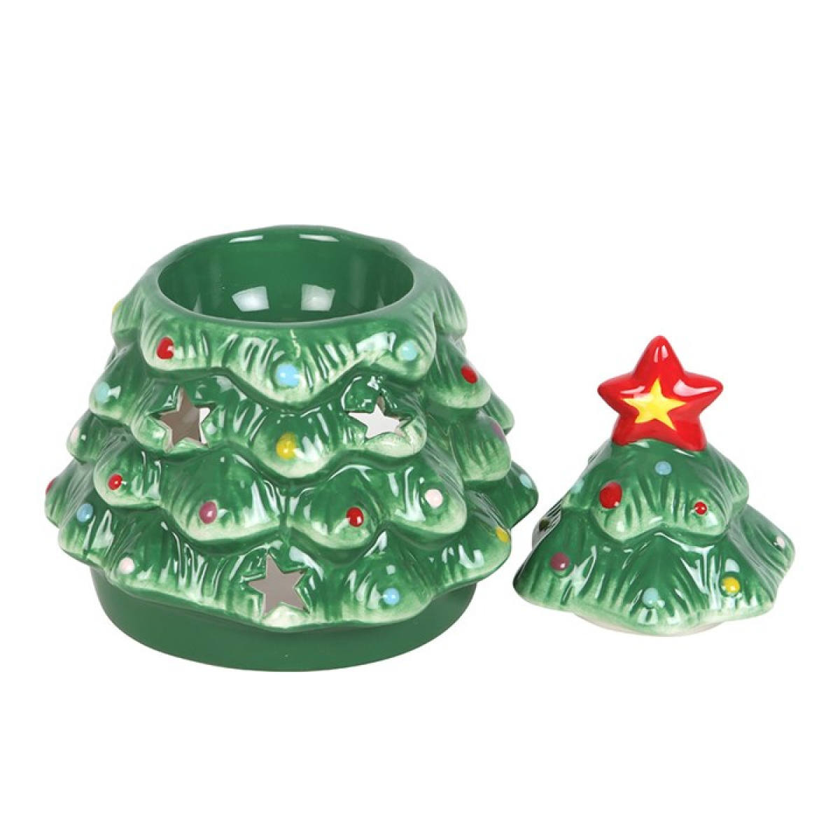 Nostalgic Christmas Tree Oil Burner and Wax Warmer – Classic Yuletide Magic