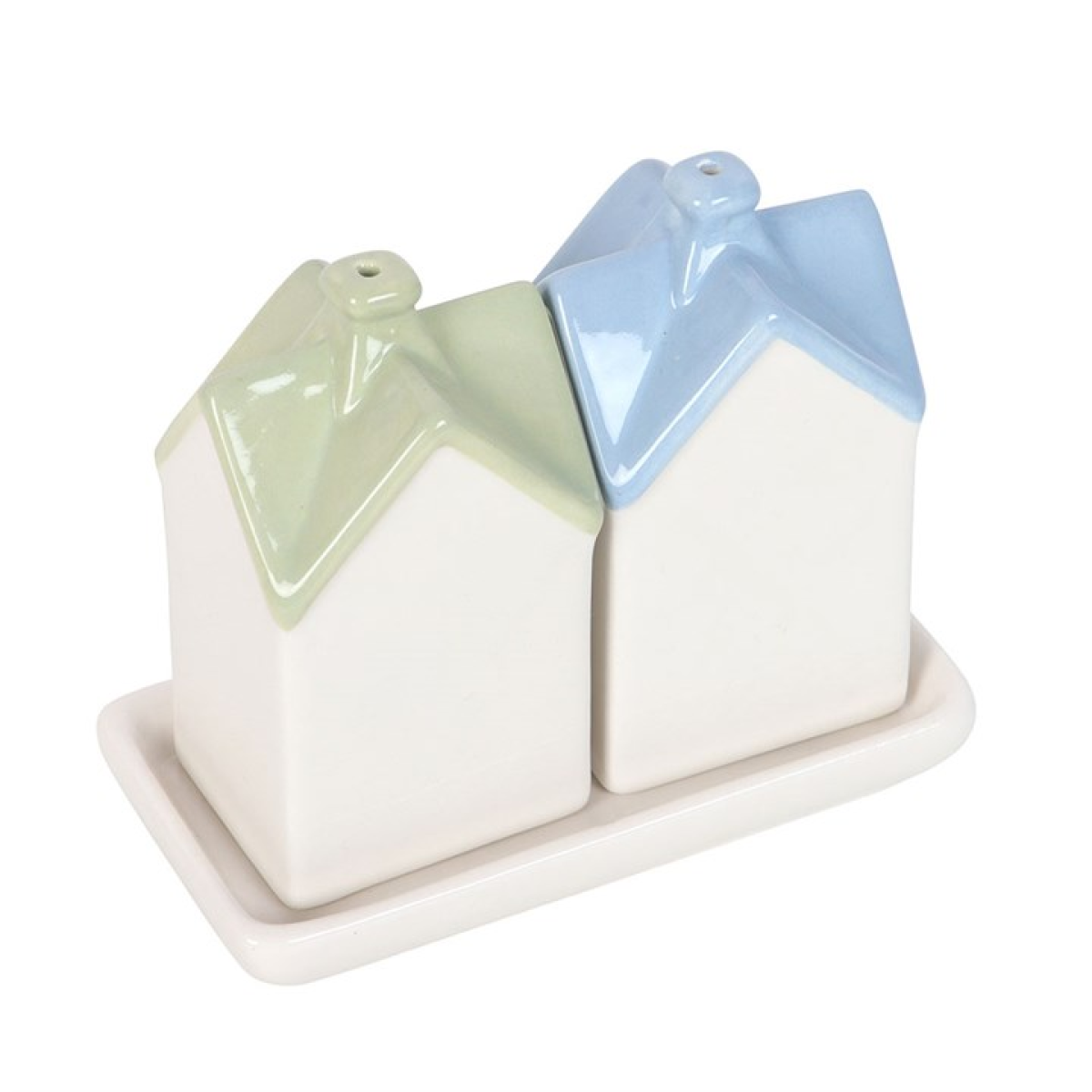 Pastel House Salt and Pepper Shakers – Quirky Townhouse Set
