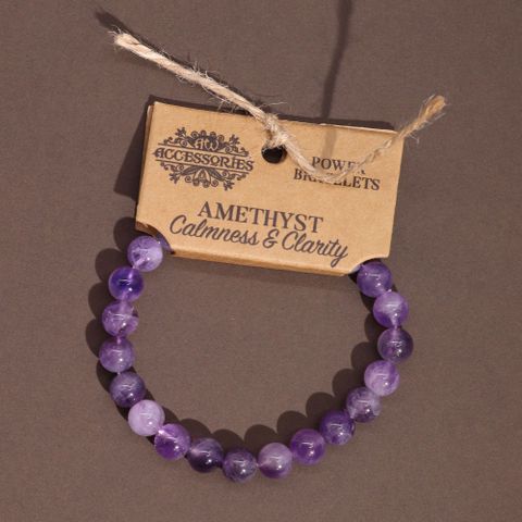 Power Bracelet – Amethyst for Sleep, Intuition & Emotional Healing