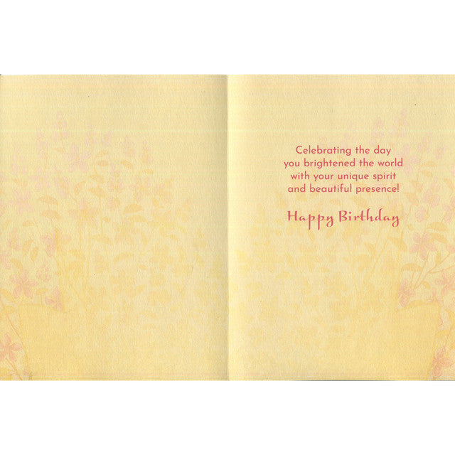 Celebrate a soul in bloom with this Leanin’ Tree Pink Lotus Birthday Card, featuring a radiant lotus rising from still waters, surrounded by fluttering butterflies and sacred colour. A symbol of growth, renewal, and spiritual awakening, this design carries gentle energy and heartfelt intention. Perfect for those drawn to mindfulness, nature, and inner peace, it offers a meaningful way to honour a birthday. Thoughtfully created with earth-friendly values, this card brings beauty, symbolism, and a sense of ca