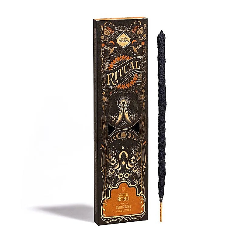 Gratitude is a spell of the heart, and Sagrada Madre Ritual Incense – Gratitude is the smoke that carries it. Hand-forged in Argentina with sacred intention, these six 23cm incense sticks are made from concentrated aromatic oils, charcoal, salt, and a plant-based binder. Each burns for around an hour, inviting you to steep your space in reverence and thankfulness.
Use this incense to anchor your gratitude rituals—be they quiet morning reflections, offerings to your guides, or blessings spoken over the flam