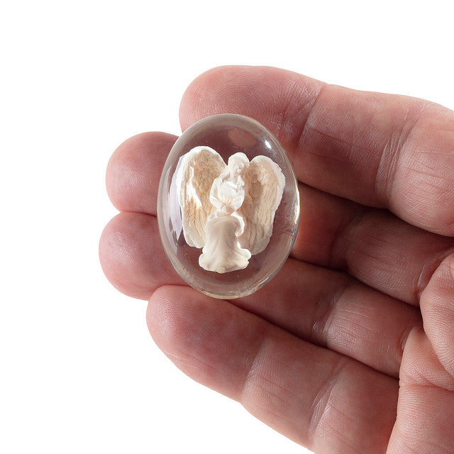 Carry the Angel Worry Stone for courage & calm. Perfect gift of healing, comfort & peace. Keep in pocket or purse for daily positive energy.