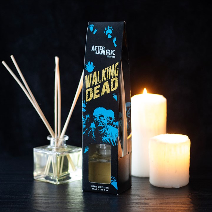 Ward off the undead with this Walking Dead Anti reed diffuser. This set includes 60ml of lavender fragrance oil for keeping zombies at bay and is perfect for adding a touch of excitement to your favourite dark hideaway.