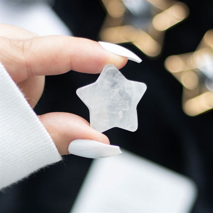 Clear quartz, known for its purifying and healing properties, can amplify the energies of other crystals, making it an ideal stone to attract positivity and restore balance. Carry this star-shaped crystal to enhance your meditation practice, boost your energy levels throughout the day, and maintain a clear, focused mind in any situation.