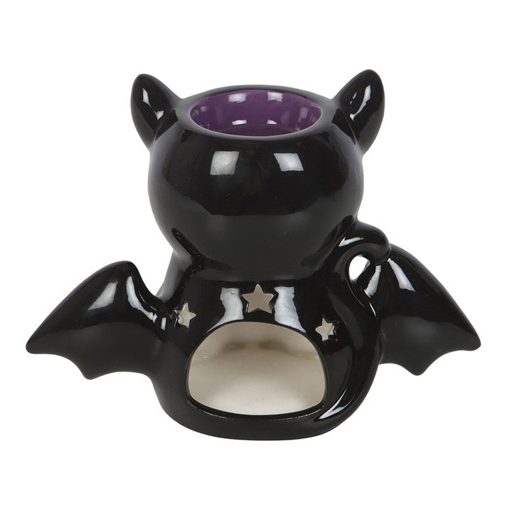 Cute & Creepy Bat Cat Oil Burner and Wax Warmer – Gothic Home Décor