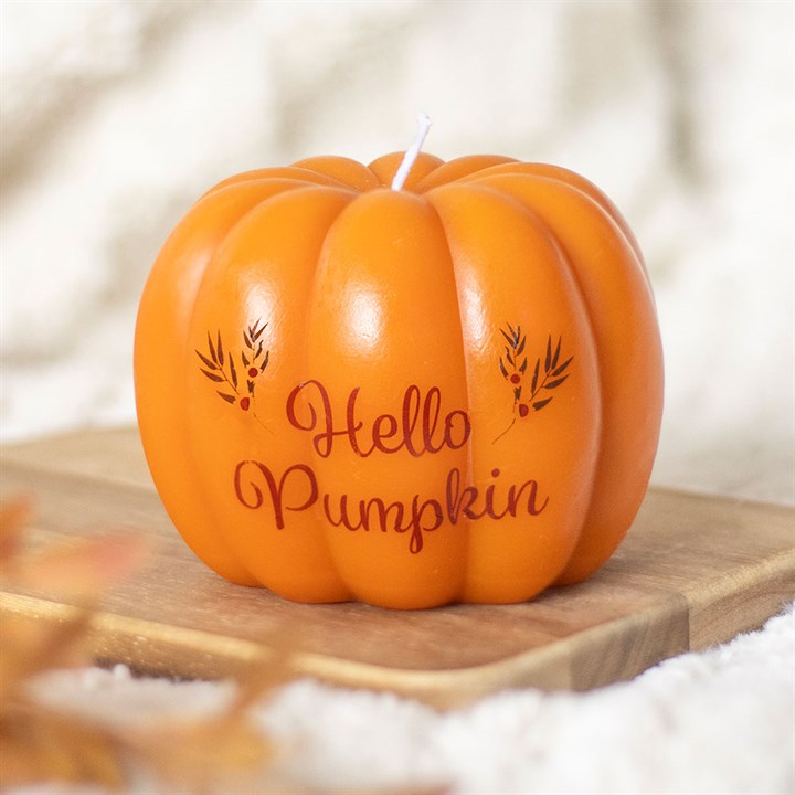 Embrace the cozy spirit of autumn with this enchanting pumpkin-shaped candle, untouched by scent but rich in seasonal charm. Adorned with the phrase "Hello Pumpkin," it weaves a warm, inviting glow perfect for your sacred space or autumnal rituals. Ideal for celebrating the season or gifting to those who cherish the magic of fall. Beware, the candle may shed wax—always place it on a stable, heatproof altar like glass, metal, or ceramic. Keep its flame burning no longer than an hour to maintain its mystical