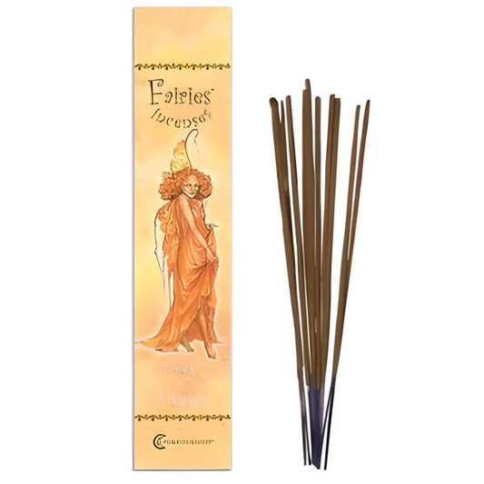 Light this traditional incense to fill your space with a welcoming fragrance crafted in honor of the Fairy of Hope. Presented in charming packaging, each hand-rolled stick is made using time-honored techniques unchanged for 400 years. Fairies, as vibrant energies bridging Human Reality and the Otherworld, respond to scents and colors as signs from humans. Made from the purest raw ingredients and natural essential oils, these incenses embody the gentle spirit of these beings, inviting their presence. The Fai