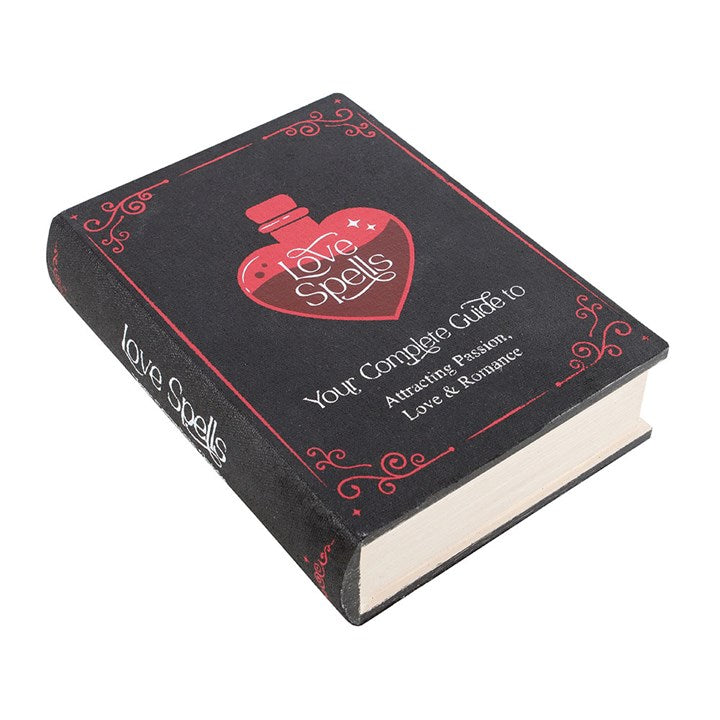 Keep your love spells and cherished secrets hidden away in this enchanting book-shaped storage box. Combining charm with function, it provides a magical twist on ordinary storage. Ideal for safeguarding keys, jewellery, and other precious trinkets.