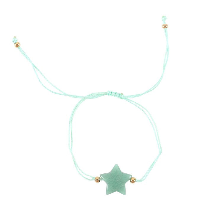 Radiate confidence with this charming green aventurine crystal star bracelet. Presented on a heartfelt backing card that reads 'Shine bright' and includes a short poem for an extra boost of positivity. An ideal gift to remind someone special of their courage and resilience.