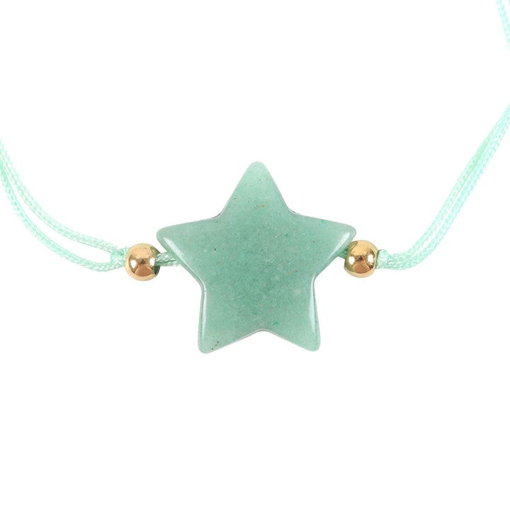 Radiate confidence with this charming green aventurine crystal star bracelet. Presented on a heartfelt backing card that reads 'Shine bright' and includes a short poem for an extra boost of positivity. An ideal gift to remind someone special of their courage and resilience.