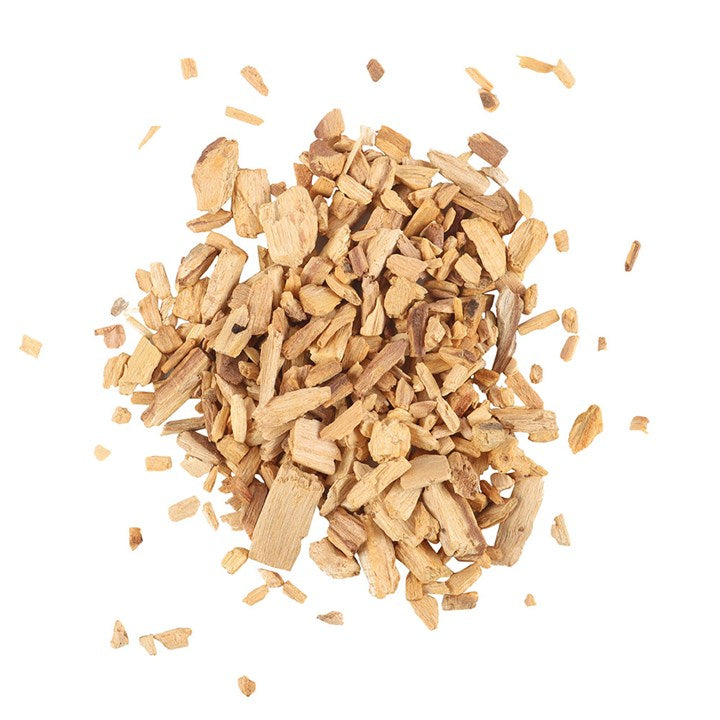 This 50g pack of Palo Santo chips are traditionally used in spiritual rituals for cleansing and purifying spaces. Thick Palo Santo chips are small, chunky pieces of wood with a rich and earthy scent with sweet, woody notes.