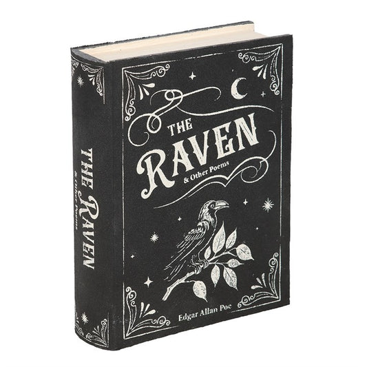 Keep your precious items safe within this storage box crafted to resemble a book, inspired by Edgar Allan Poe’s “The Raven.” It adds a mystical gothic charm to your shelves and serves as a hidden sanctuary for your secret treasures.