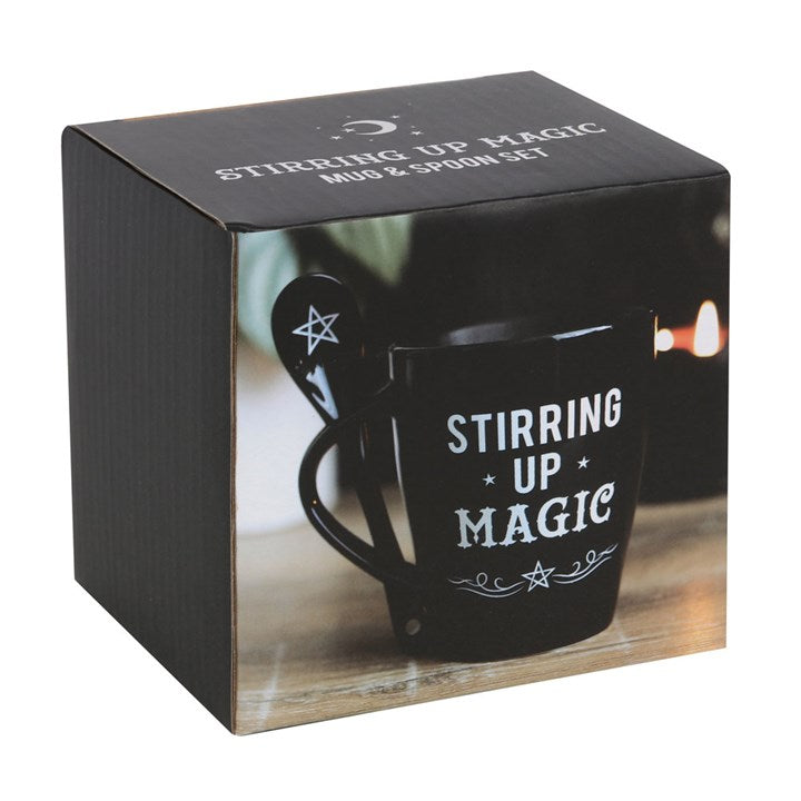 Stirring Up Magic Mug and Spoon Set – Enchanted Witchcraft Tea Cup