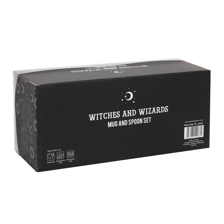Witch and Wizard Couples Mug and Spoon Set – Witches Brew & Wizards Brew
