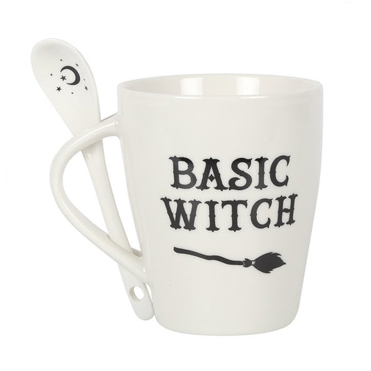 Basic Witch Mug and Spoon Set – Everyday Witchcraft Coffee Cup