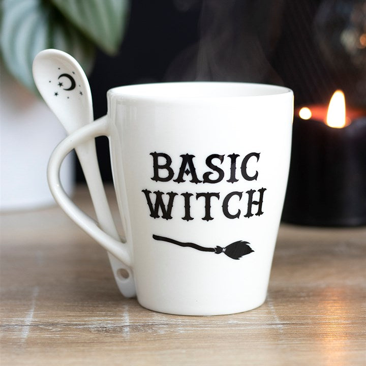Basic Witch Mug and Spoon Set – Everyday Witchcraft Coffee Cup