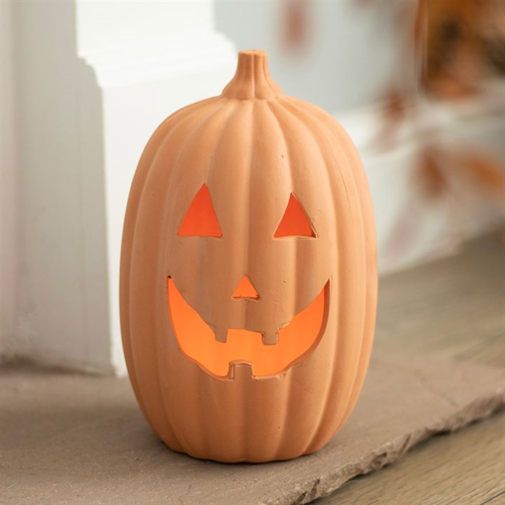 23cm Terracotta Jack-O’-Lantern Halloween Ornament