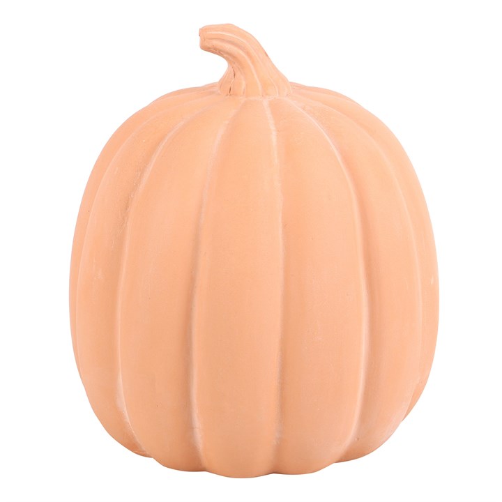 22cm Terracotta Pumpkin Ornament – Reusable Halloween Deco