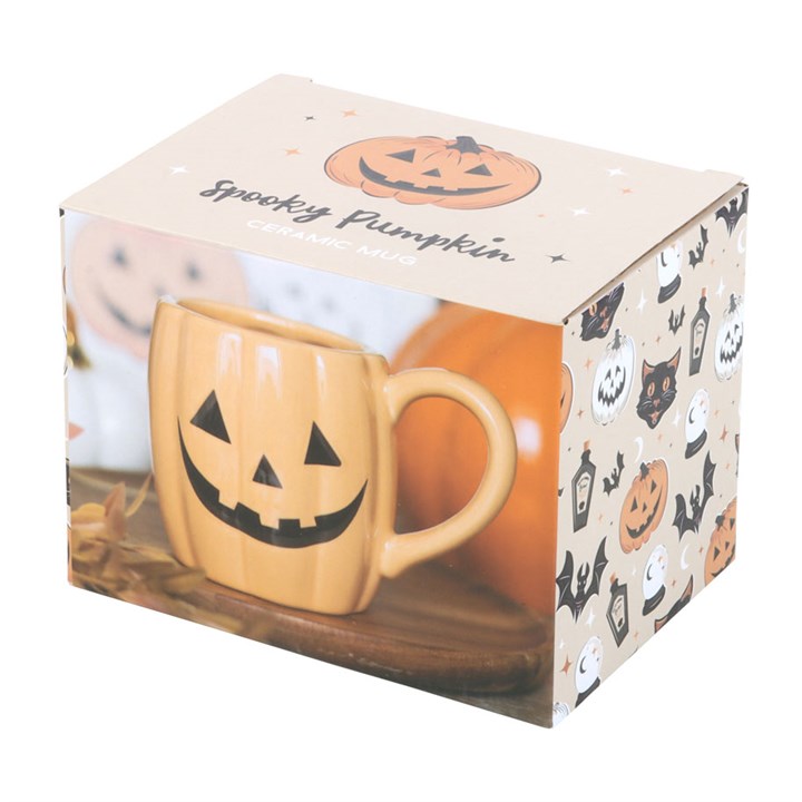 Jack-o'-Lantern Pumpkin Shaped Mug – Halloween Witchcraft Drinkware