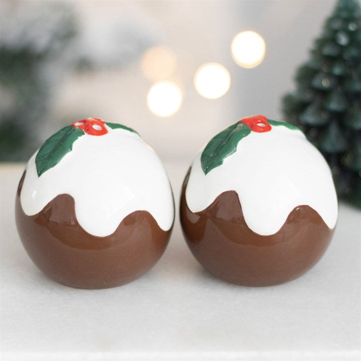 Christmas Pudding Salt and Pepper Shakers – Festive Table Magic