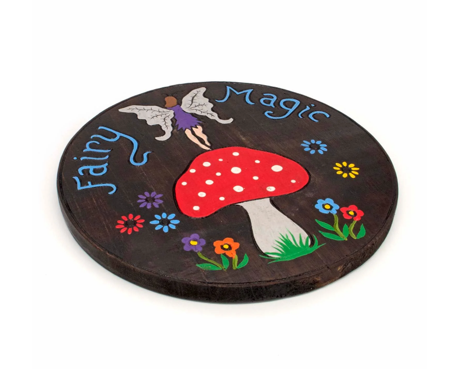 Summon woodland wonder and fae-kissed charm with this Enchanted Fairy & Mushroom Plaque, lovingly handmade under distant starlit skies in Indonesia. A hand-painted fairy dances amidst magical toadstools, whispering blessings of nature, art, and spirit.
This rustic plaque is crafted for those who walk the hedge between worlds—perfect for sacred indoor nooks or enchanted garden groves. Hang it with ease using the sturdy metal loop, and let its whimsical presence awaken the old ways in your space.
Size: