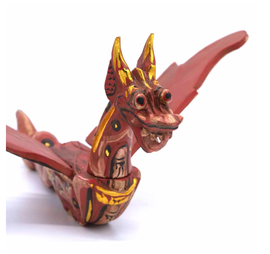 Summon fierce protection and ancient wisdom with this Flying Dragon Spirit Guardian Mobile, a powerful symbol of courage, strength, and spiritual guardianship. Handcrafted in Bali and painted in vibrant colours with shimmering gold accents, this dragon is more than décor—it is a sacred protector.