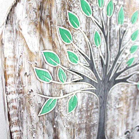 Woven through time and tale, the Tree of Life stands tall—its roots deep in the earth, its branches touching the stars. 🌳✨
Hand-carved by the skilled hands of Balinese artisans, this chunky wooden plaque is no ordinary decor—it is a sacred relic of ancient wisdom. Etched and painted with care, each piece tells a story whispered through generations.
In Norse lore, she is Yggdrasil, the great tree connecting all realms. In Christian myth, she is the heart of Eden. To witches, druids, and seekers of old, th