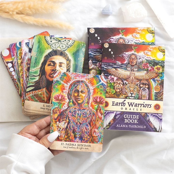 A new era grounded in love and consciousness is unfolding, calling forth its protectors. Earth Warriors stand as sentinels of this awakening, leading with bravery, intention, and heartfelt compassion. They challenge norms, illuminate shadows, and move with profound spiritual insight. This oracle deck weaves together wisdom from many traditions to inspire healing, harmony, and meaningful change. It invites you to embrace your sacred mission and aid in creating a brighter future. Contains 44 cards and a 216-p