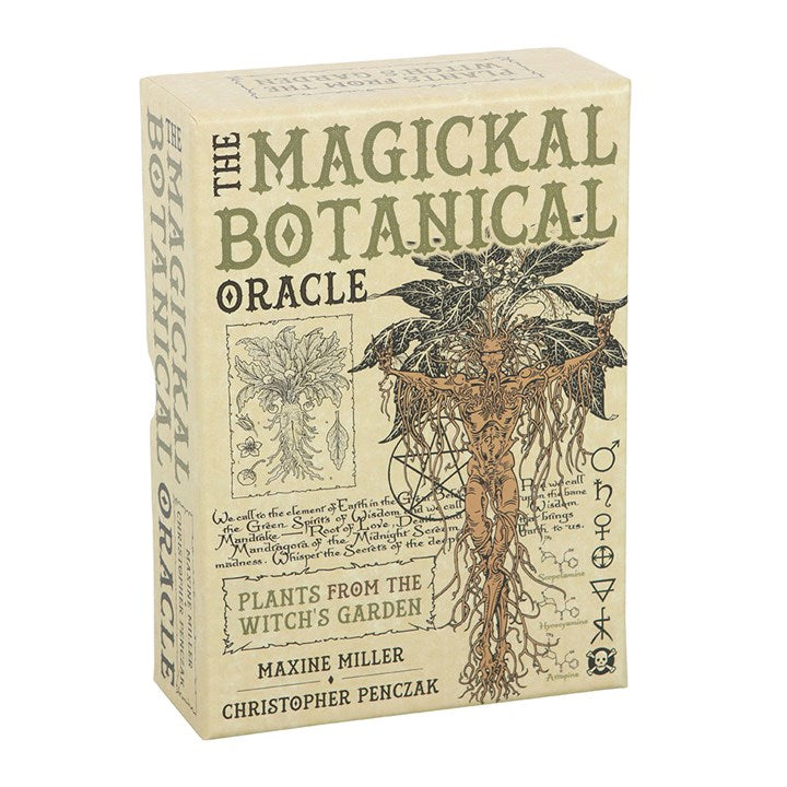 The Magickal Botanical Oracle goes beyond simply identifying plants for a witch’s garden, echoing the ancient wisdom of old grimoires. Crafted by Christopher Penzack with enchanting illustrations by Maxine Miller, this deck serves as an essential guide to the mysteries of natural magick. It features 33 beautifully detailed cards and a 128-page guidebook to deepen your connection with the botanical realm.