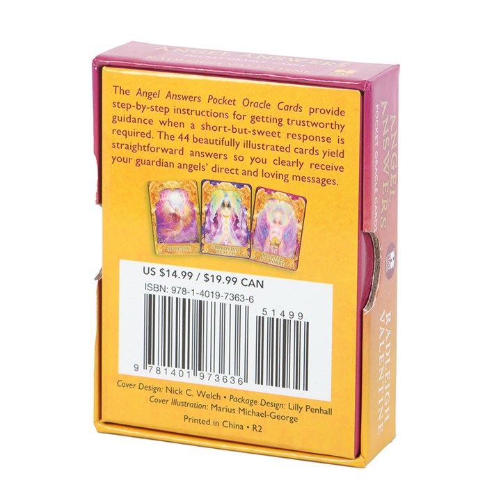 Let divine clarity travel with you. The Angel Answers Pocket Oracle by Radleigh Valentine is a 44-card deck and guidebook designed to offer swift, angelic insight wherever you go. Compact yet powerful, this travel-sized deck channels the wisdom of your guardian angels, helping you make important decisions with confidence and grace. Illustrated by Marius Michael-George, each card radiates celestial beauty and spiritual guidance. Perfect for daily use, spontaneous readings, or sacred moments on the move.