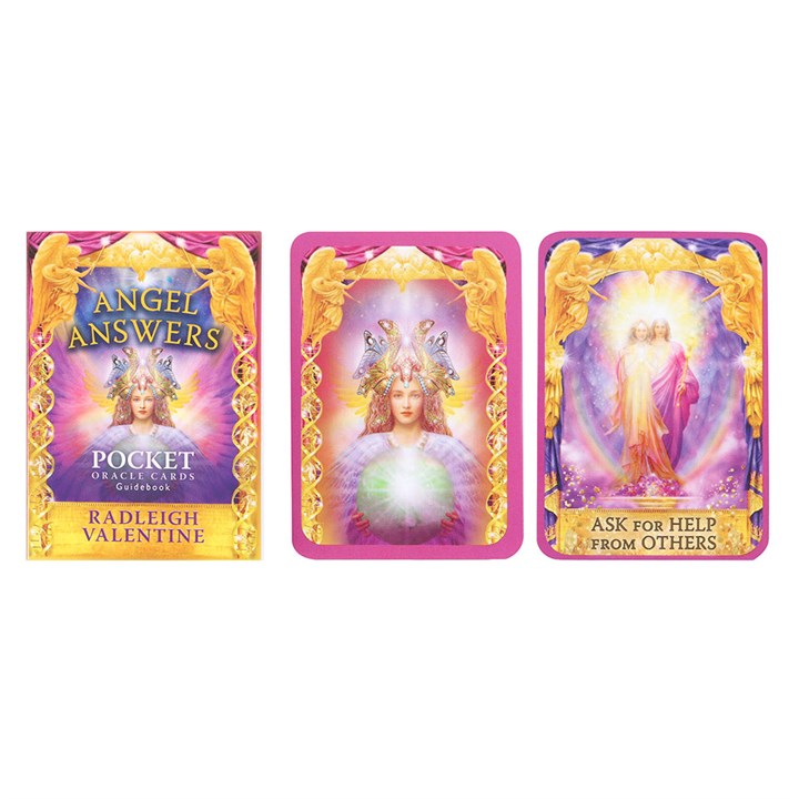Let divine clarity travel with you. The Angel Answers Pocket Oracle by Radleigh Valentine is a 44-card deck and guidebook designed to offer swift, angelic insight wherever you go. Compact yet powerful, this travel-sized deck channels the wisdom of your guardian angels, helping you make important decisions with confidence and grace. Illustrated by Marius Michael-George, each card radiates celestial beauty and spiritual guidance. Perfect for daily use, spontaneous readings, or sacred moments on the move.