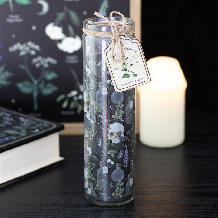 Poisonous Plants Deadly Nightshade Tube Candle | Dark Witchcraft Candle
