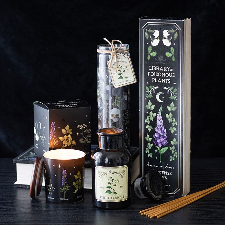 Poisonous Plants Deadly Nightshade Tube Candle | Dark Witchcraft Candle