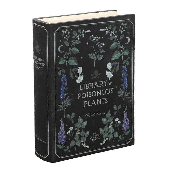 Conceal your precious keepsakes within this enchanting MDF storage box, crafted to resemble a mystical tome. Adorned with the captivating Library of Poisonous Plants motif, it brings a bewitching charm and practical magic to your sacred space.