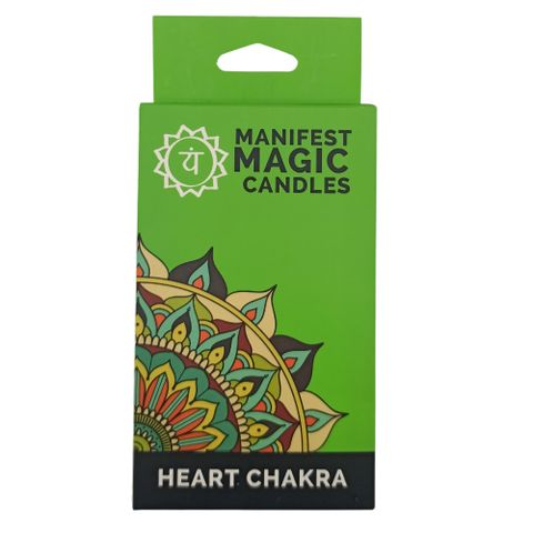 The Manifest Magic Candle is a powerful ally for those seeking to spark their intentions and deepen their spiritual path. Each candle is carefully crafted and charged with purpose, perfect for meditation, ritual work, or creating a sacred, calming space. The Heart Chakra Candle grounds your spirit firmly in the physical world, offering stability and a sense of safety. Ignite it to reconnect with your foundation, draw forth inner resilience, and manifest a life built on strength. Dimensions: Box: 16 x 7.5 x