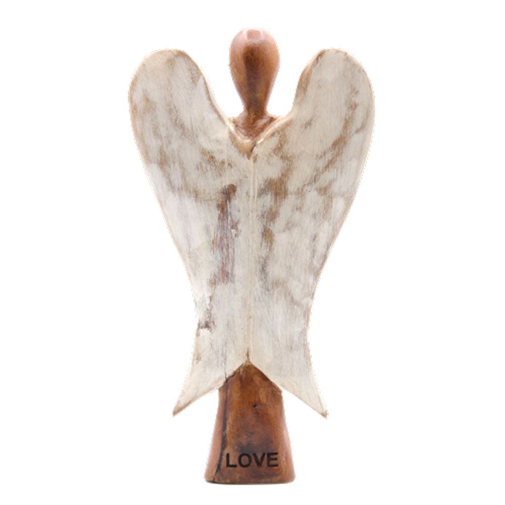 Hati-Hati Angel of Love 25cm – Hand-Carved Wooden Angel of Care and Blessing