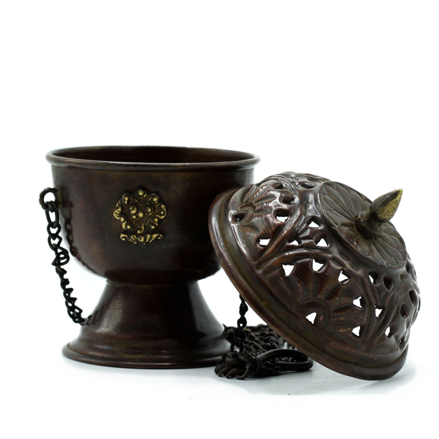 Copper Tibetan Hanging Incense Burner – Classic Design