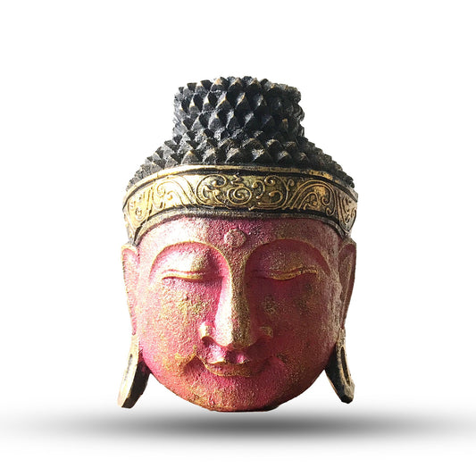 The red glow of the Buddha radiates vitality and protection, guarding the spirit while inspiring courage and joy.
This 25cm Buddha Head Statue is carved by hand from sustainable albasia wood by skilled artisans in Indonesia. Finished with a striking red shine effect, the bold yet graceful tones highlight the Buddha’s calm expression, making this piece both an auspicious symbol and an elegant addition to any interior.
The Buddha head is a traditional representation of enlightened awareness and inner peace.