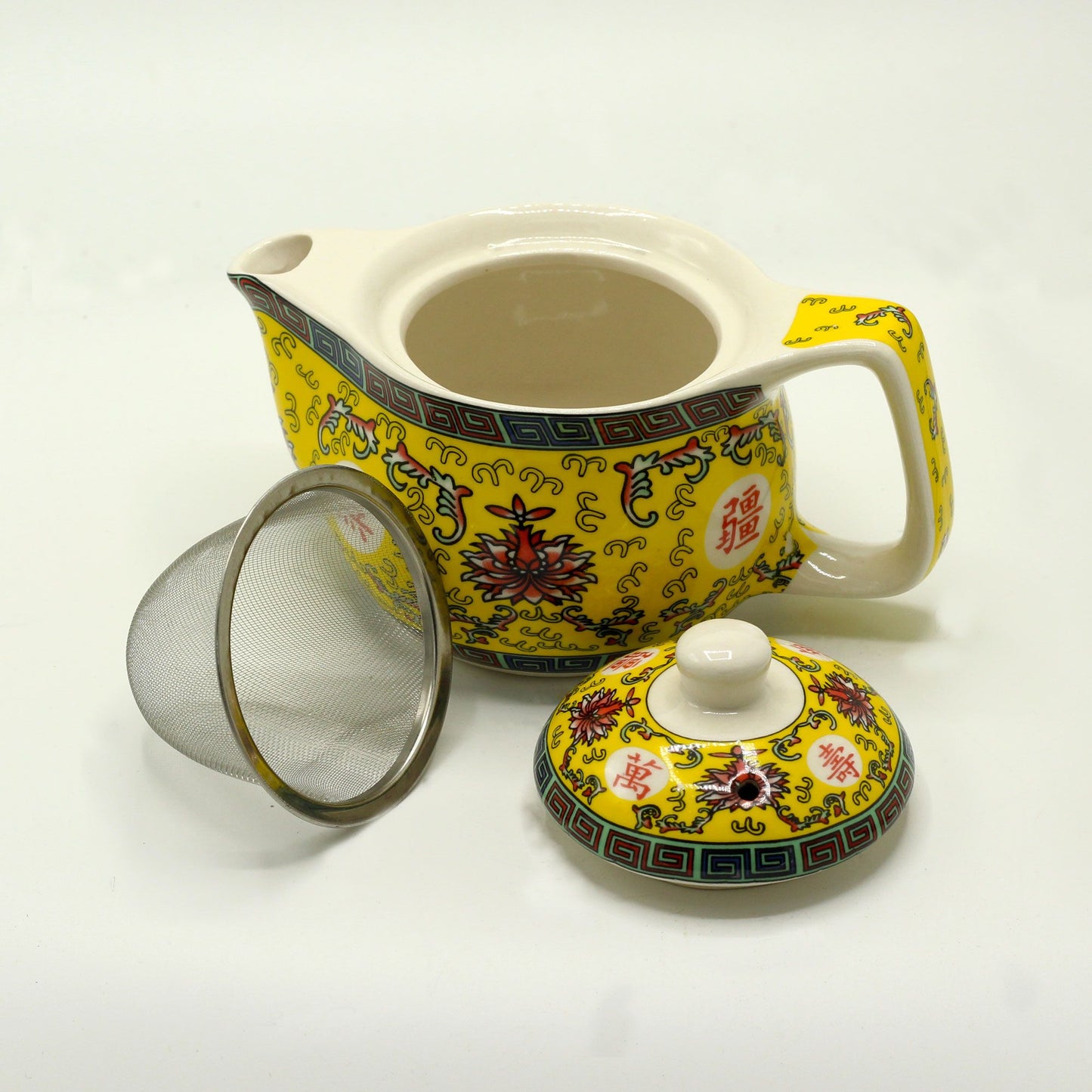 Small Herbal Teapot – Long Life Oriental Design | The Witches Garden