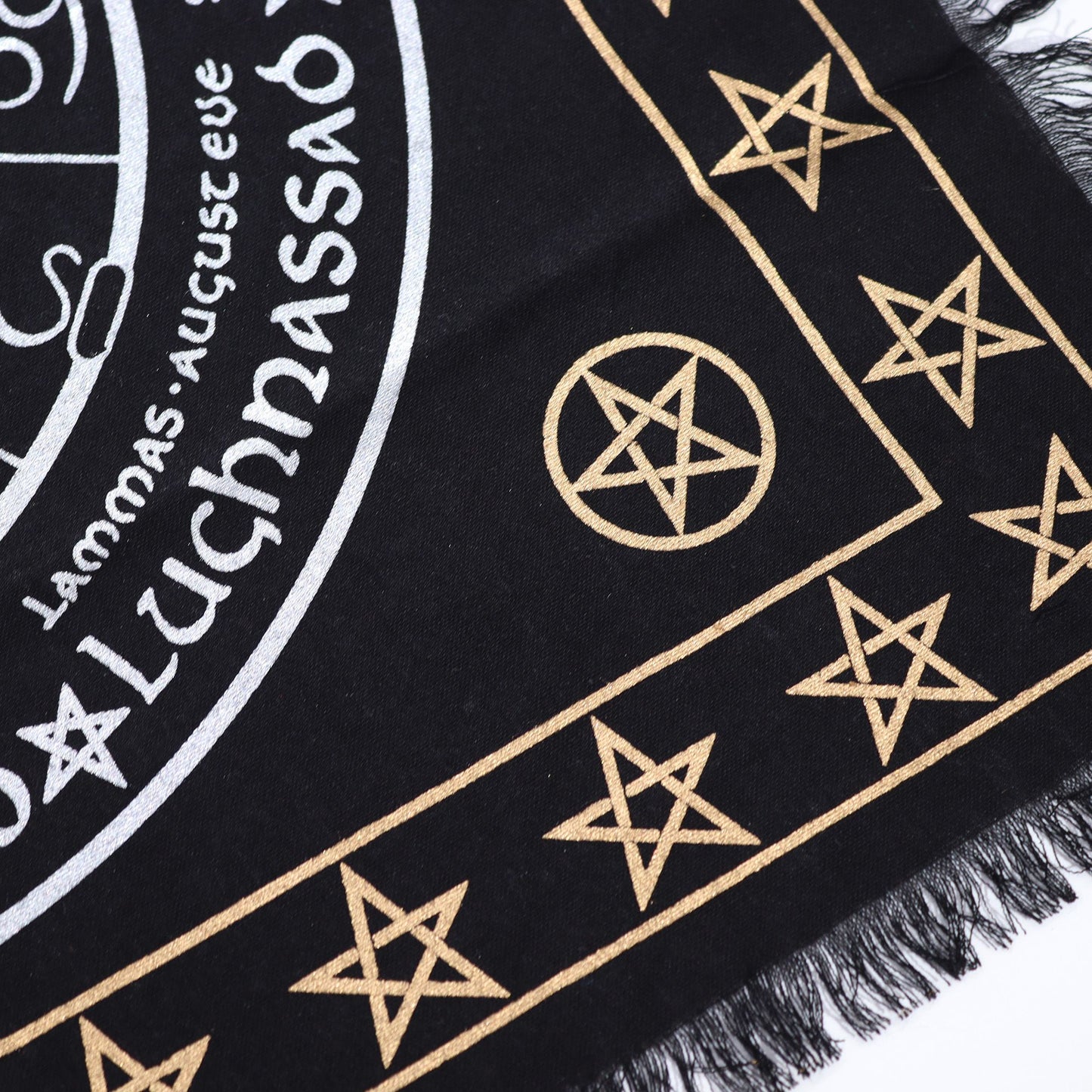 Mystic Fringed Altar Cloth – Life, Death & Rebirth Cotton 50cm
