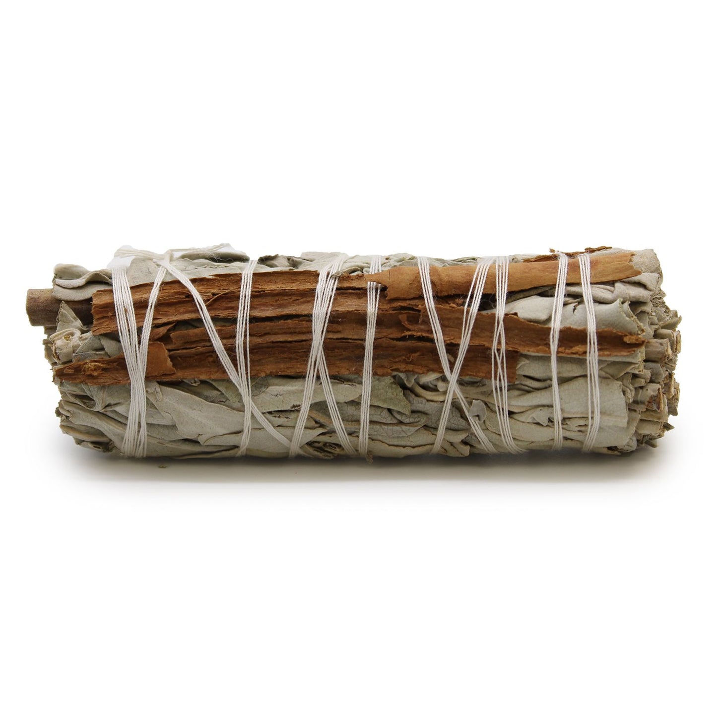 From The Witches’ Garden comes a warming and cleansing blend — the White Sage & Cinnamon Smudge Stick. Handcrafted and measuring approximately 10cm, this bundle combines the purifying power of white sage with the invigorating, protective energy of cinnamon, creating a fragrant smoke that uplifts and energizes your space.
Perfect for clearing negativity, boosting motivation, and enhancing rituals, this smudge stick invites harmony, protection, and vitality. Burn during meditation, spellwork, or whenever you
