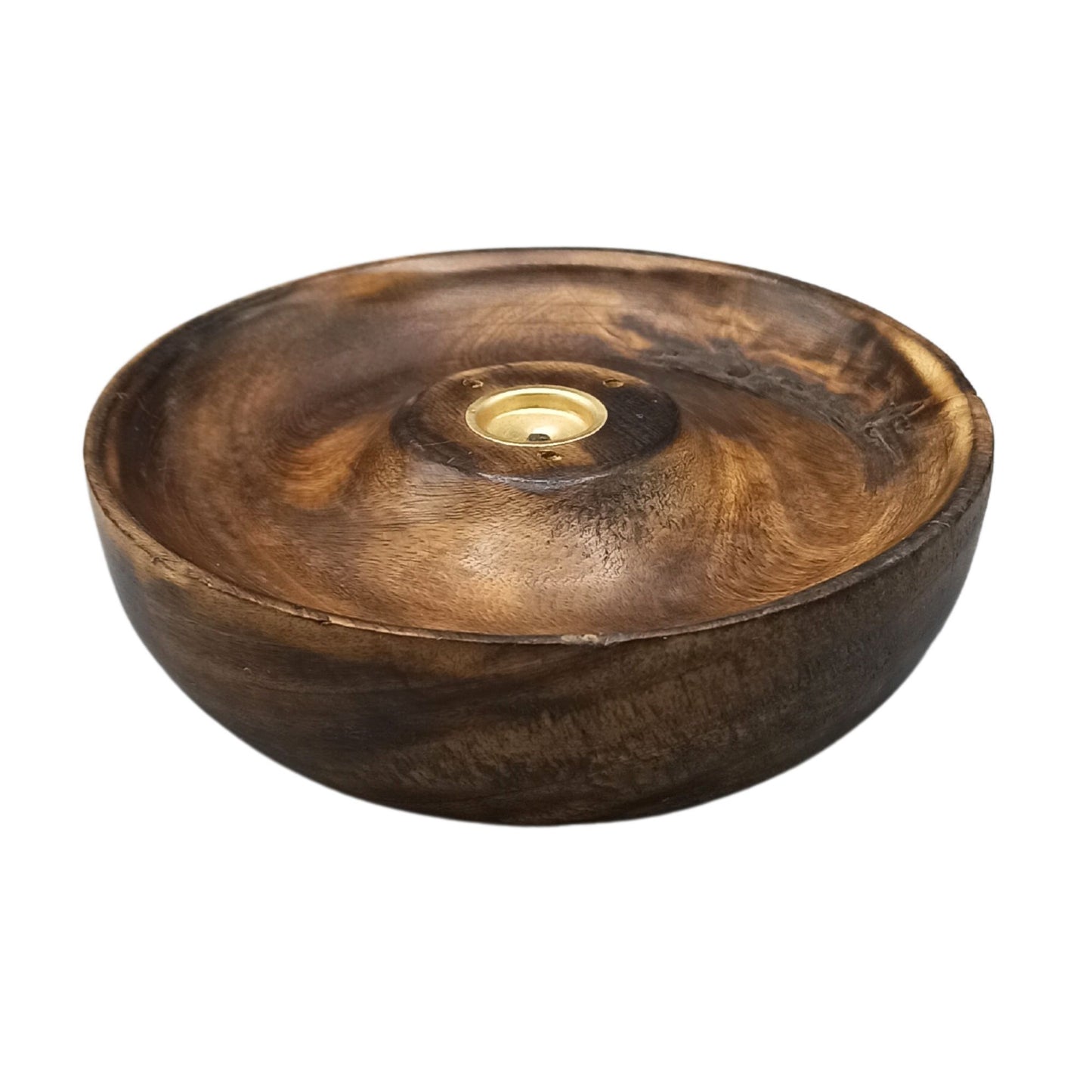 Incense Stick & Cone Burner Disc – Round Wood Holder