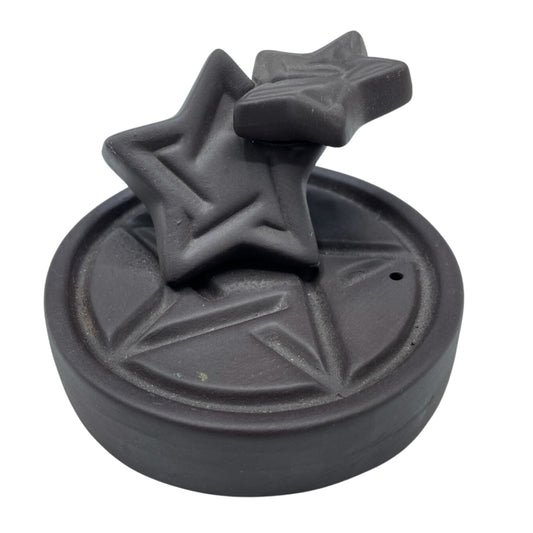 Bring balance and flowing energy into your sacred space with the Pentagon Falls Backflow Incense Burner. Its striking geometric design channels the symbolism of the pentagon—protection, harmony, and the five elements—while the smoke flows downward in a calming waterfall effect.
In spiritual folklore, the pentagon is a sacred shape representing balance between earth, air, fire, water, and spirit. When paired with backflow incense cones, cascading smoke gently falls through the structure like a mystical wate